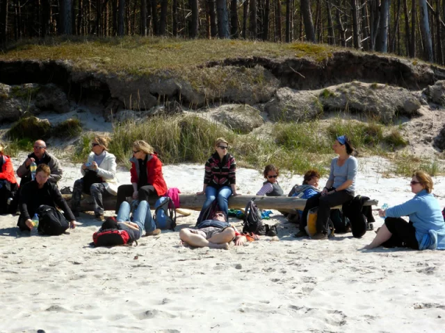Auftanken am Strand